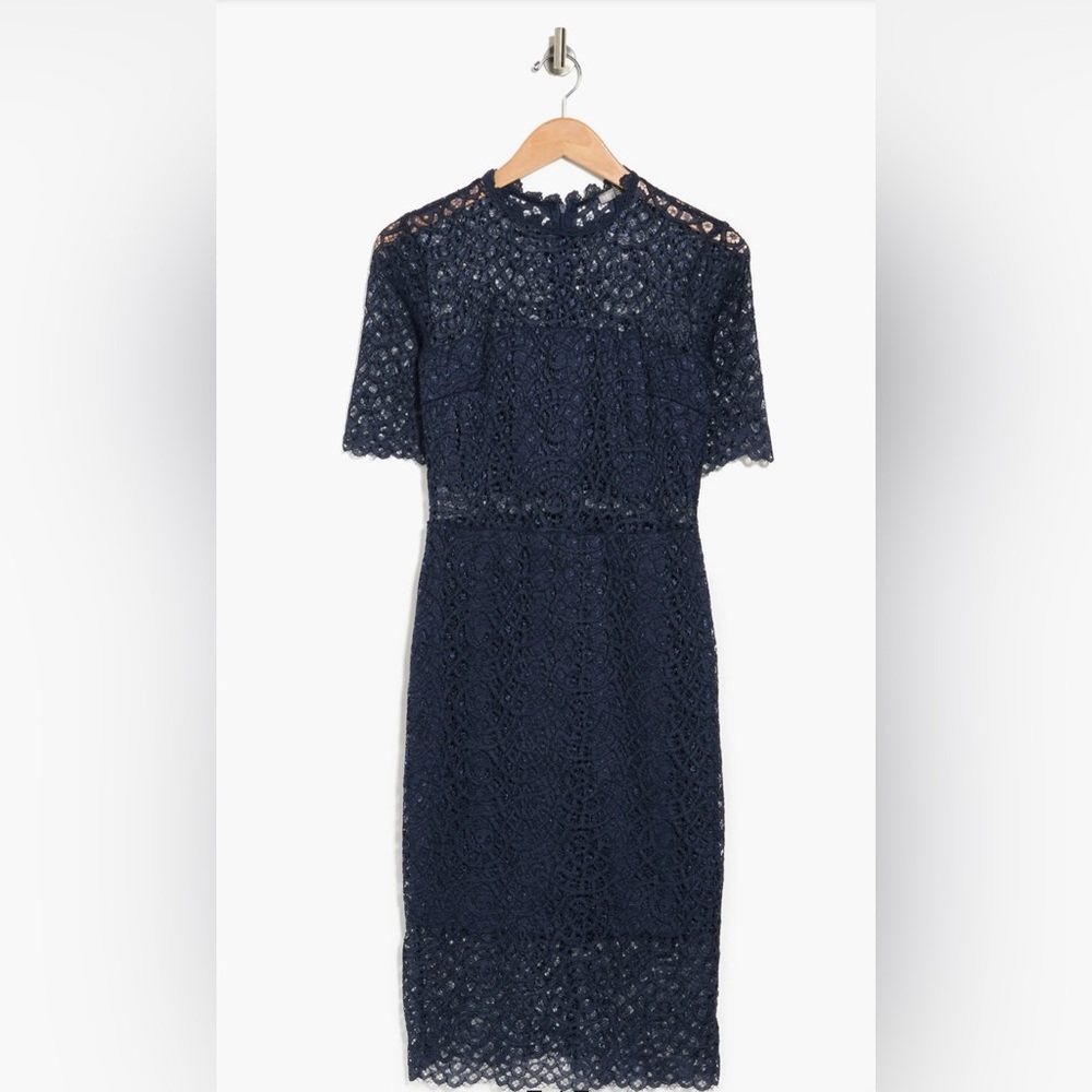 Beautiful Navy Lace Dress